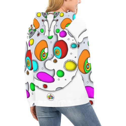 ITEM 36 _ MOON - HOODIE All Over Print Hoodie for Women (USA Size) (Model H13)
