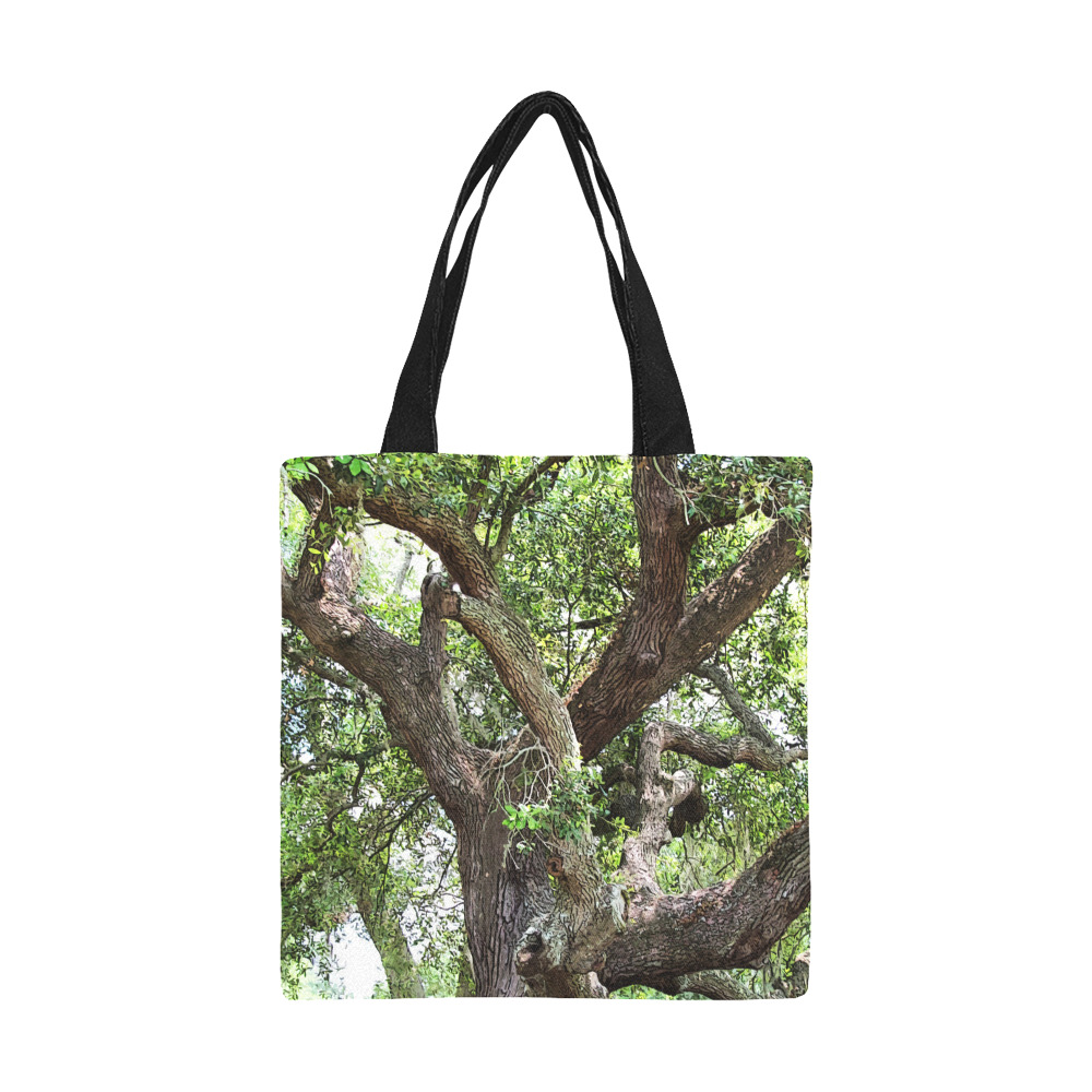 Oak Tree In The Park 7659 Stinson Park Jacksonville Florida All Over Print Canvas Tote Bag/Small (Model 1697)