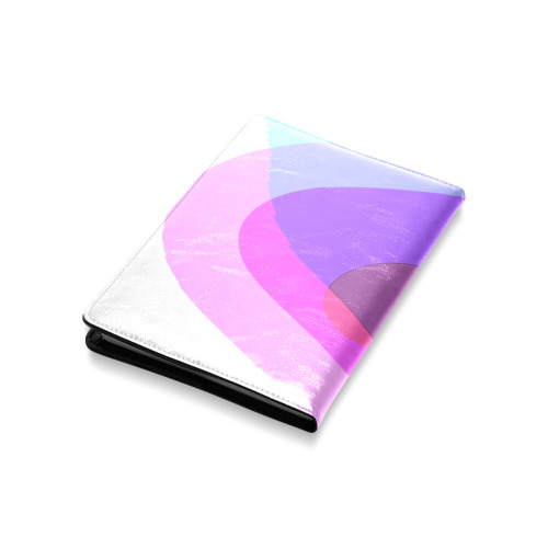 Purple Retro Groovy Abstract 409 Custom NoteBook A5