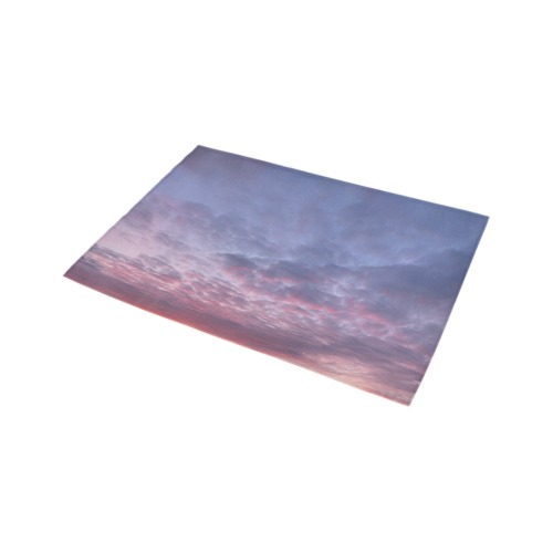 Morning Purple Sunrise Collection Azalea Doormat 24" x 16" (Sponge Material)