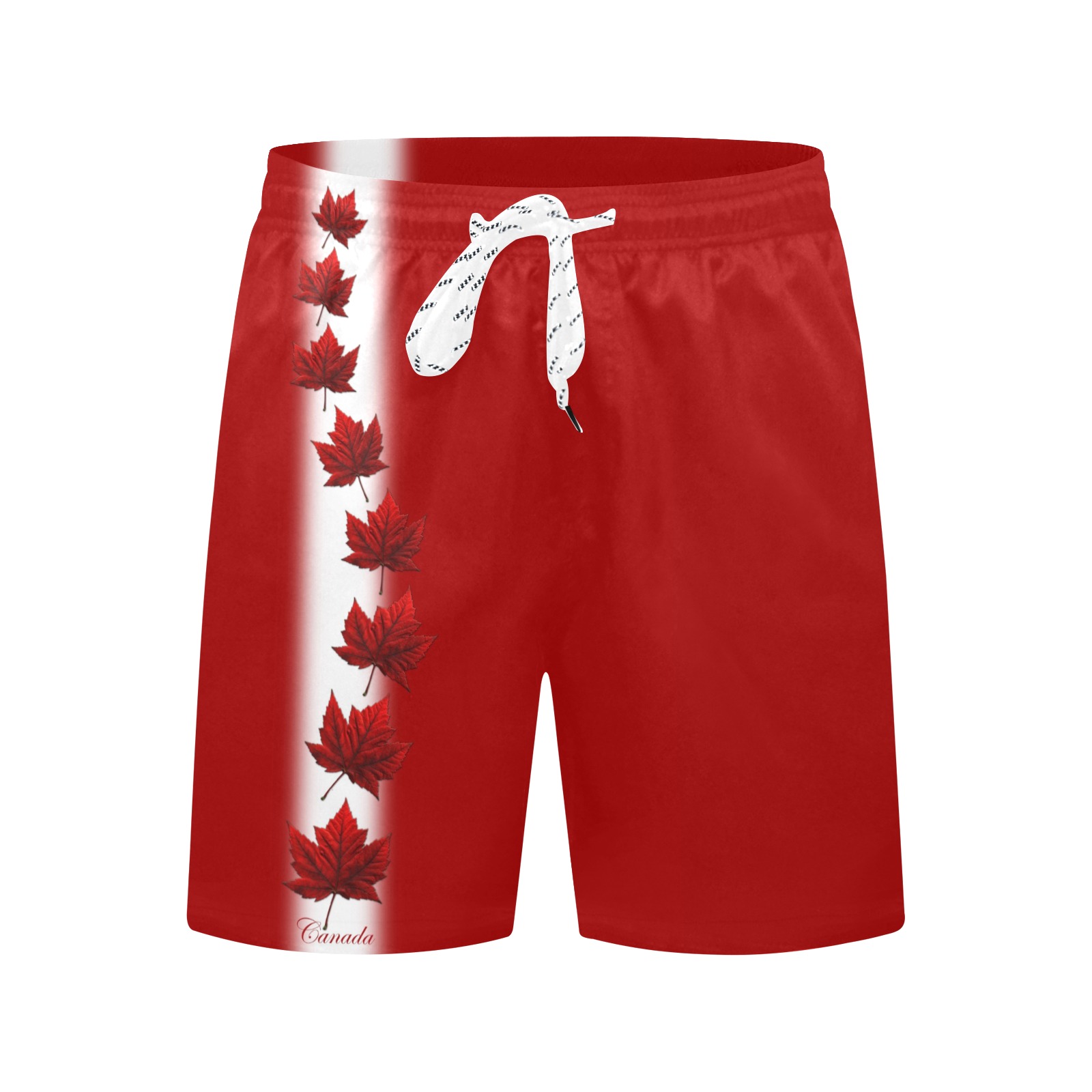 Canada Maple Leaf Swim Shorts Canada Trunks Men's Mid-Length Beach Shorts (Model L51)