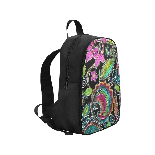 Paisley #2 Fabric School Backpack (Model 1682) (Medium)