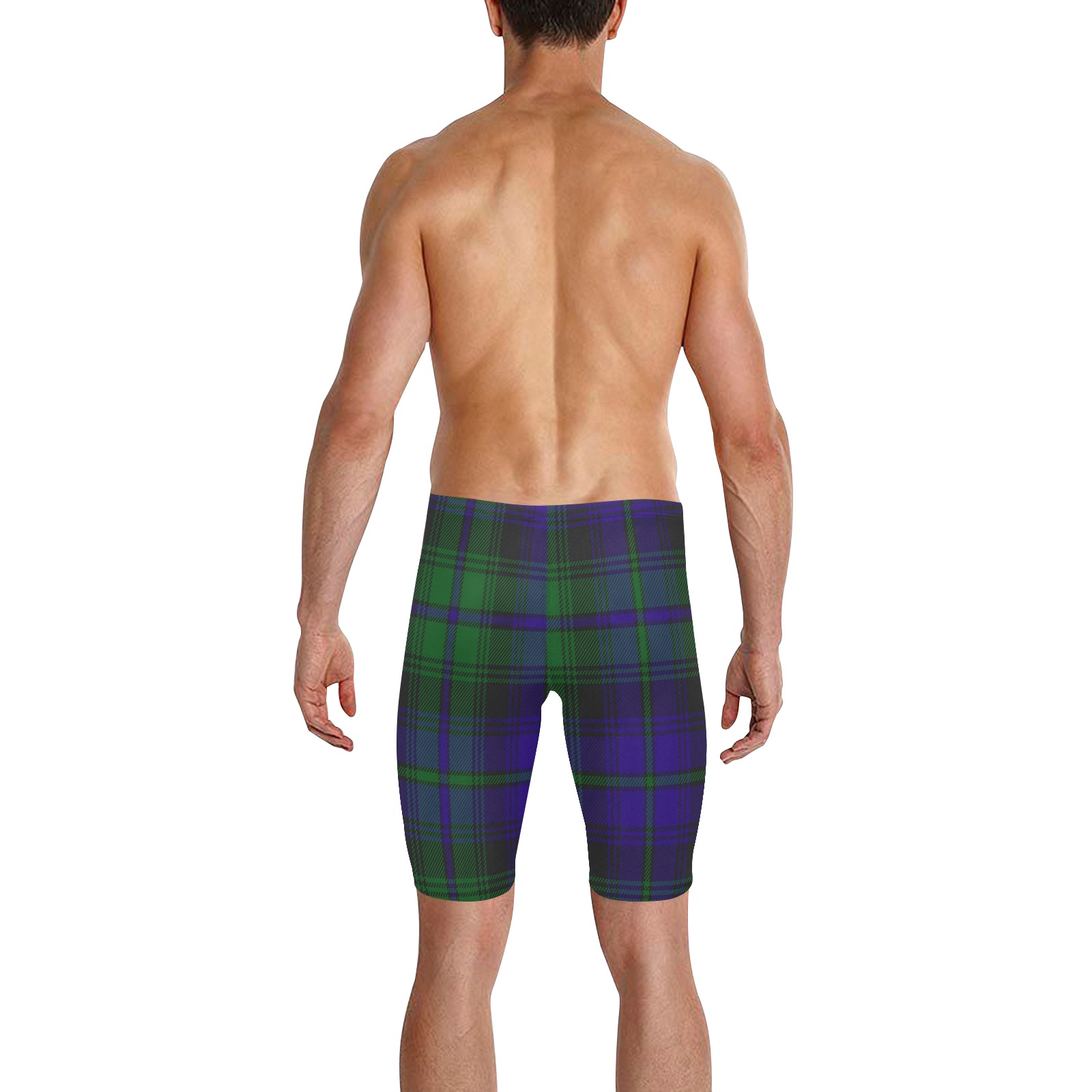 5TH. ROYAL SCOTS OF CANADA TARTAN Men's Knee Length Swimming Trunks (Model L58)