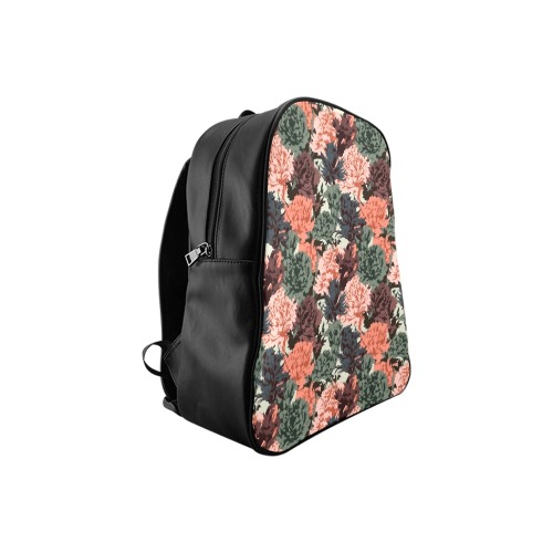 Modern botanical camouflage School Backpack (Model 1601)(Small)