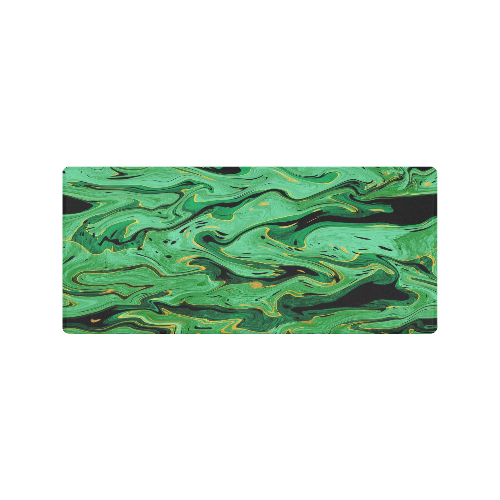 emerald green camo Gaming Mousepad (35"x16")