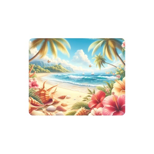 Tropical Beach Paradise Ocean Waves Rectangle Mousepad