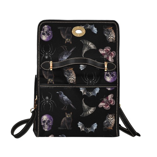 Gothic Dreams Waterproof Canvas Bag-Black (All Over Print) (Model 1641)