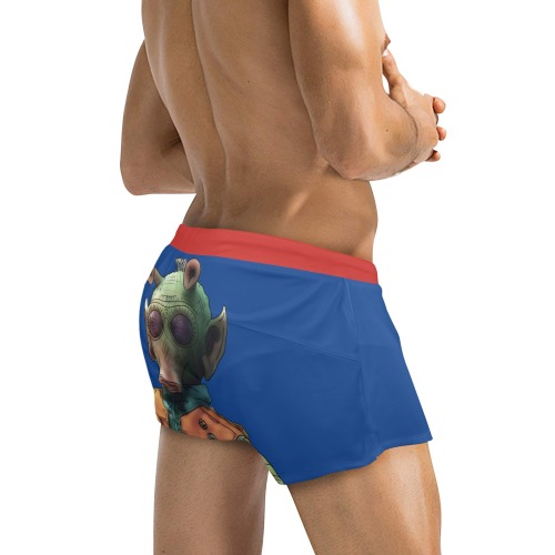 Greedo Men's Swim Trunks with Zipper Pocket (Model L71)