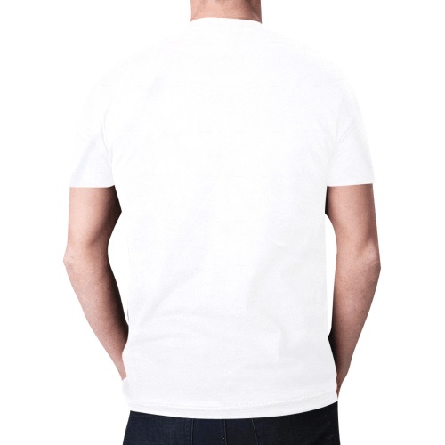 Vett All White New All Over Print T-shirt for Men (Model T45)