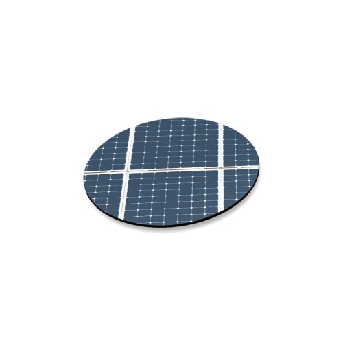 Solar Technology Power Panel Image Cell Energy Round Coaster