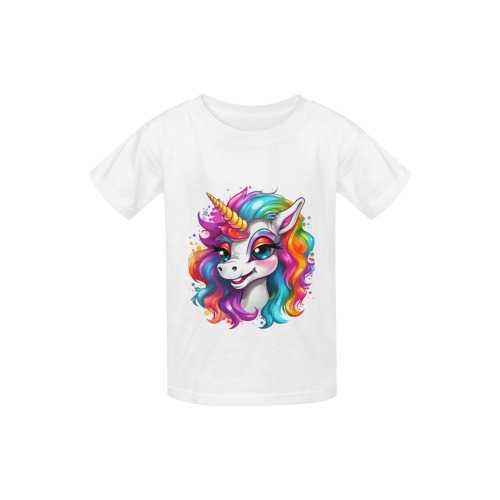 Unicorn cute Kid's  Classic T-shirt (Model T22)