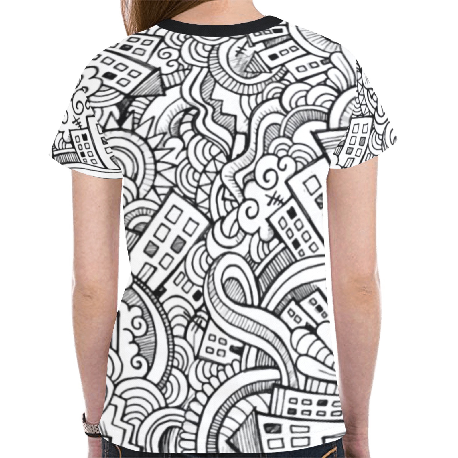 City Walk New All Over Print T-shirt for Women (Model T45)