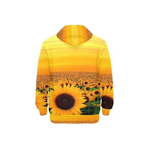 sunflowers Men's Long Sleeve Fleece Hoodie (Model H55)