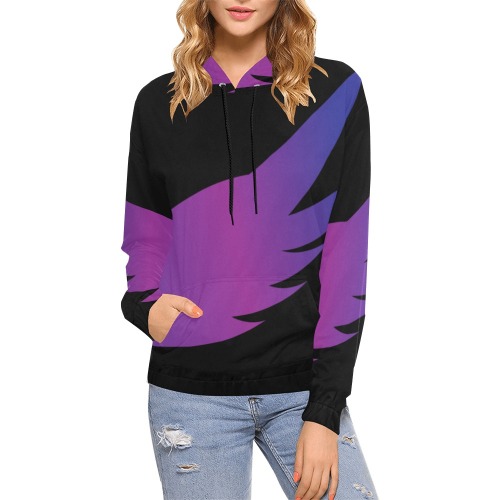 Soar High Eagle All Over Print Hoodie for Women (USA Size) (Model H13)