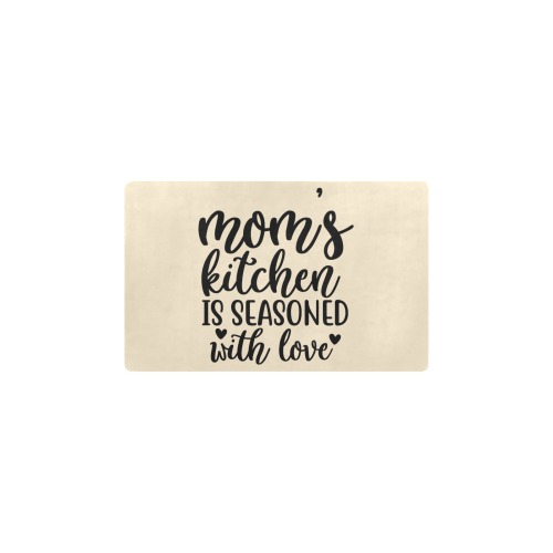 Mom's Kitchen Seasoned With Love Kitchen Mat 28"x17"