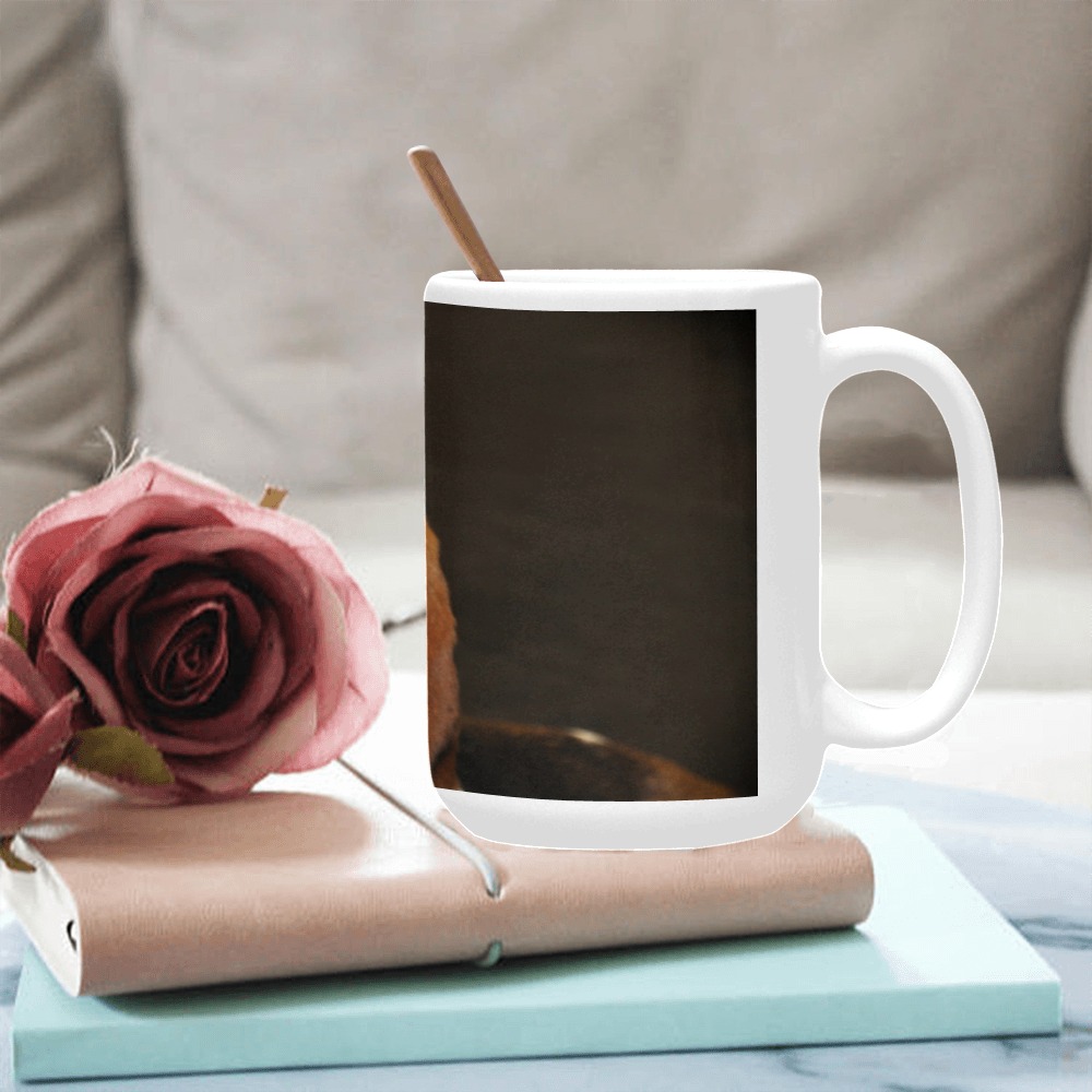 Basset Hound Custom Ceramic Mug (15OZ)