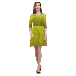 ylw wavespike Tethys Half-Sleeve Skater Dress(Model D20)