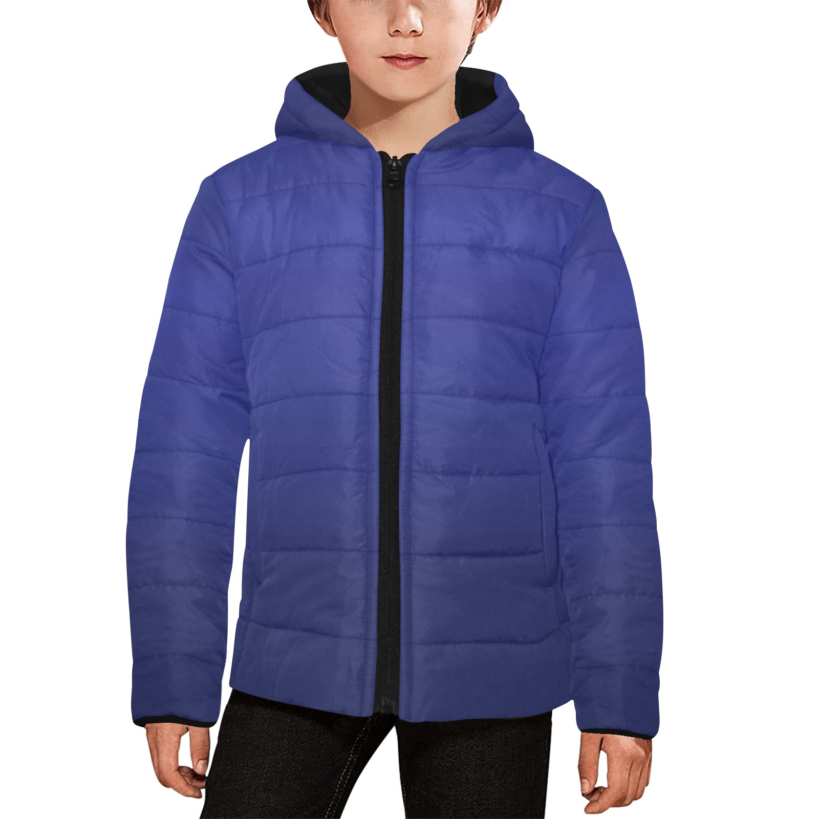 blu e Kids' Padded Hooded Jacket (Model H45)