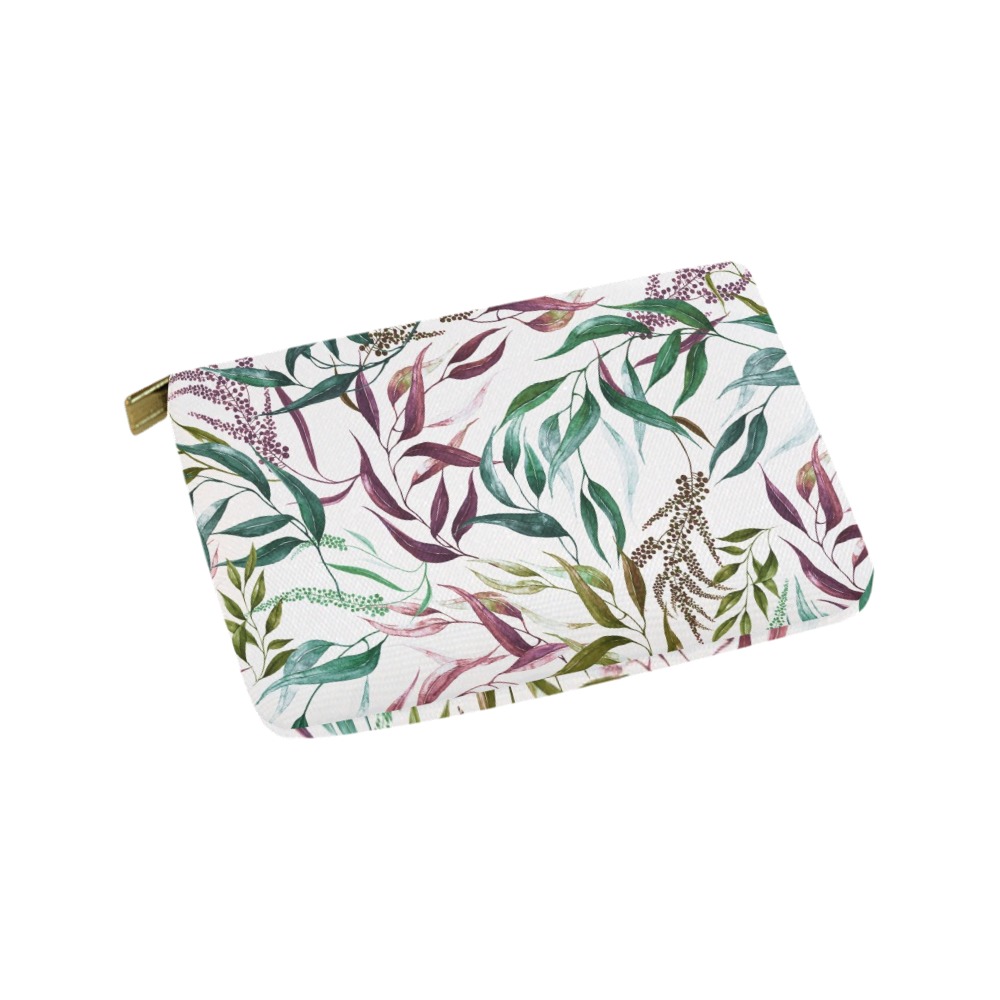 Dramatic leaves watercolor GR Carry-All Pouch 9.5''x6''