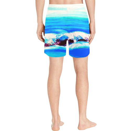 Beach Front Collection Men's Mid-Length Swim Shorts (Model L39)