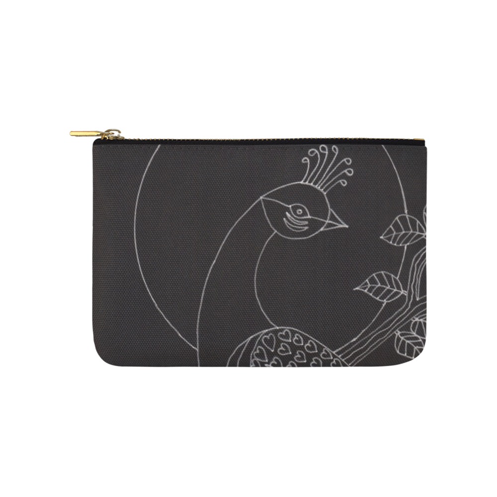 Peacock Moon Carry-All Pouch 9.5''x6''