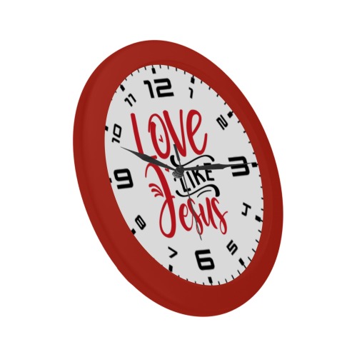 Love Like Jesus (R) Circular Plastic Wall clock