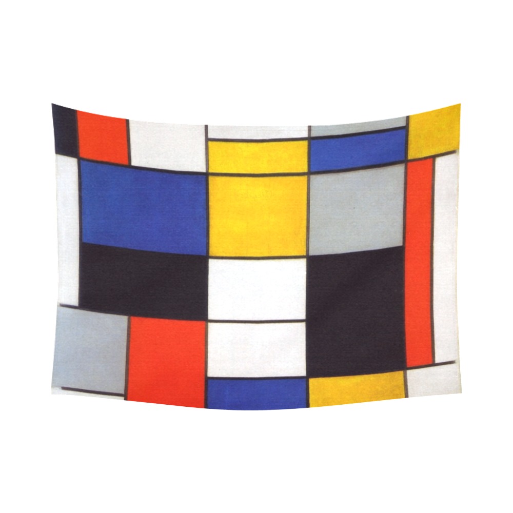 Composition A by Piet Mondrian Cotton Linen Wall Tapestry 80"x 60"