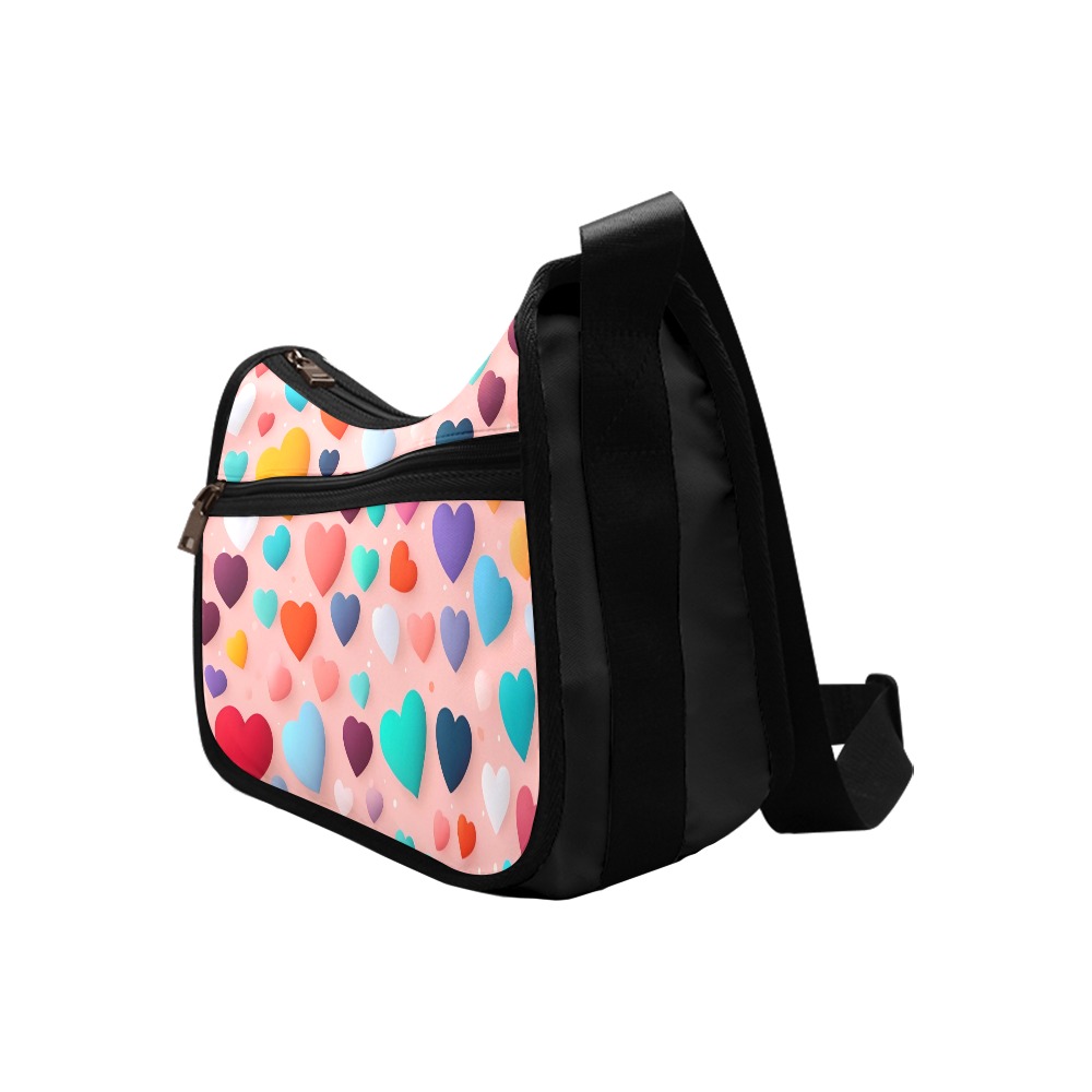 Heart pattern Crossbody Bags (Model 1616)