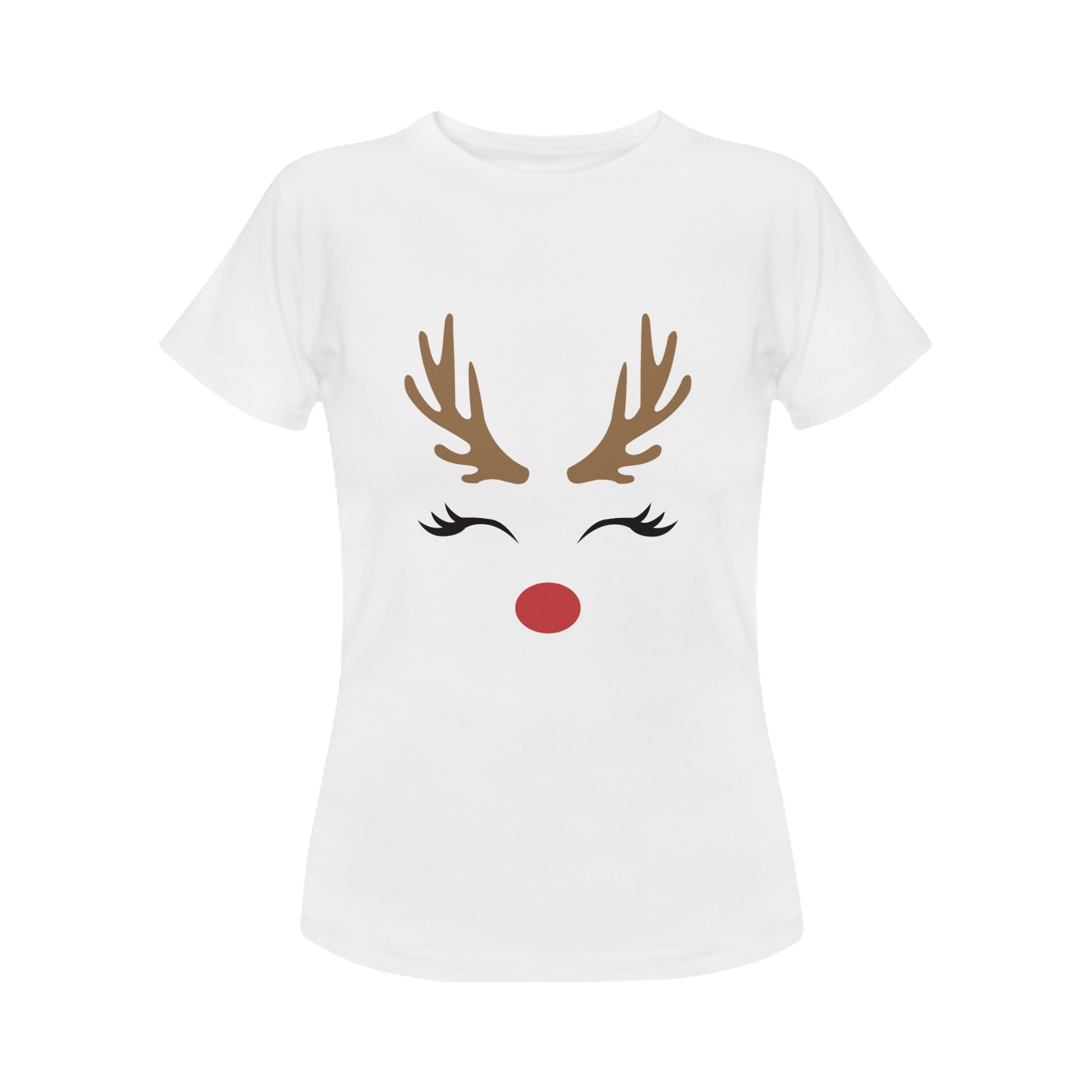 Christmas deer Women's Classic T-Shirt (Model T17）