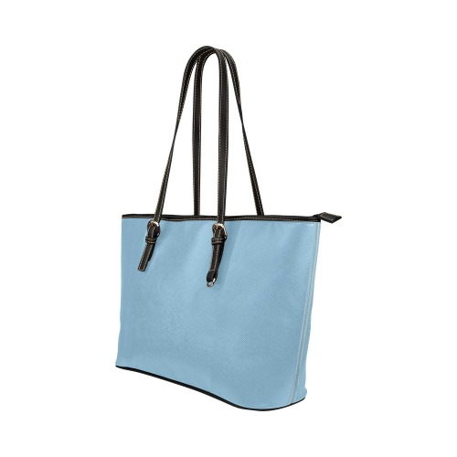 Blue Beam Leather Tote Bag/Large (Model 1651)