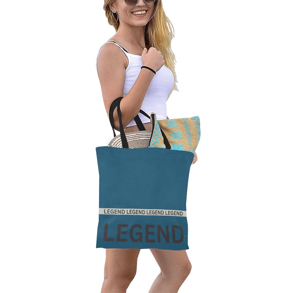 Legend Blu Tote All Over Print Canvas Tote Bag/Small (Model 1697)