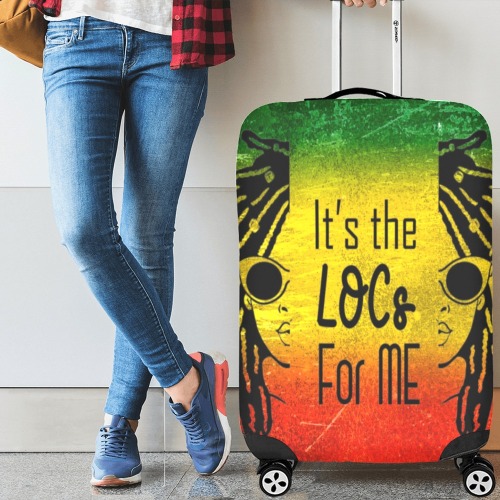 IT'S THELOCS FOR ME (2FACE) Luggage Cover/Large 26"-28"