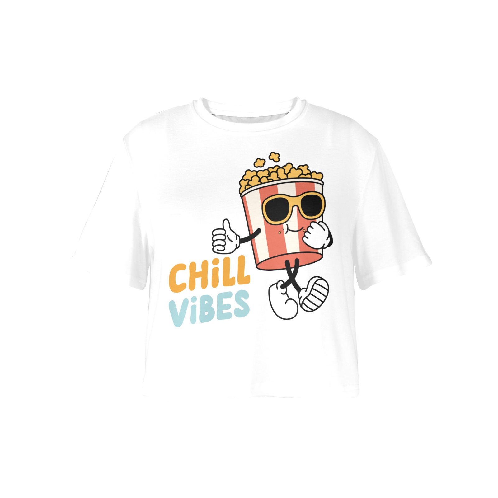 Chill Vibes Women's Cropped T-shirt (Model T80)