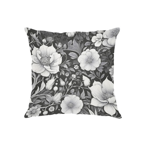 Fabulous Florals 39 Linen Zippered Pillowcase 18"x18"(Two Sides)