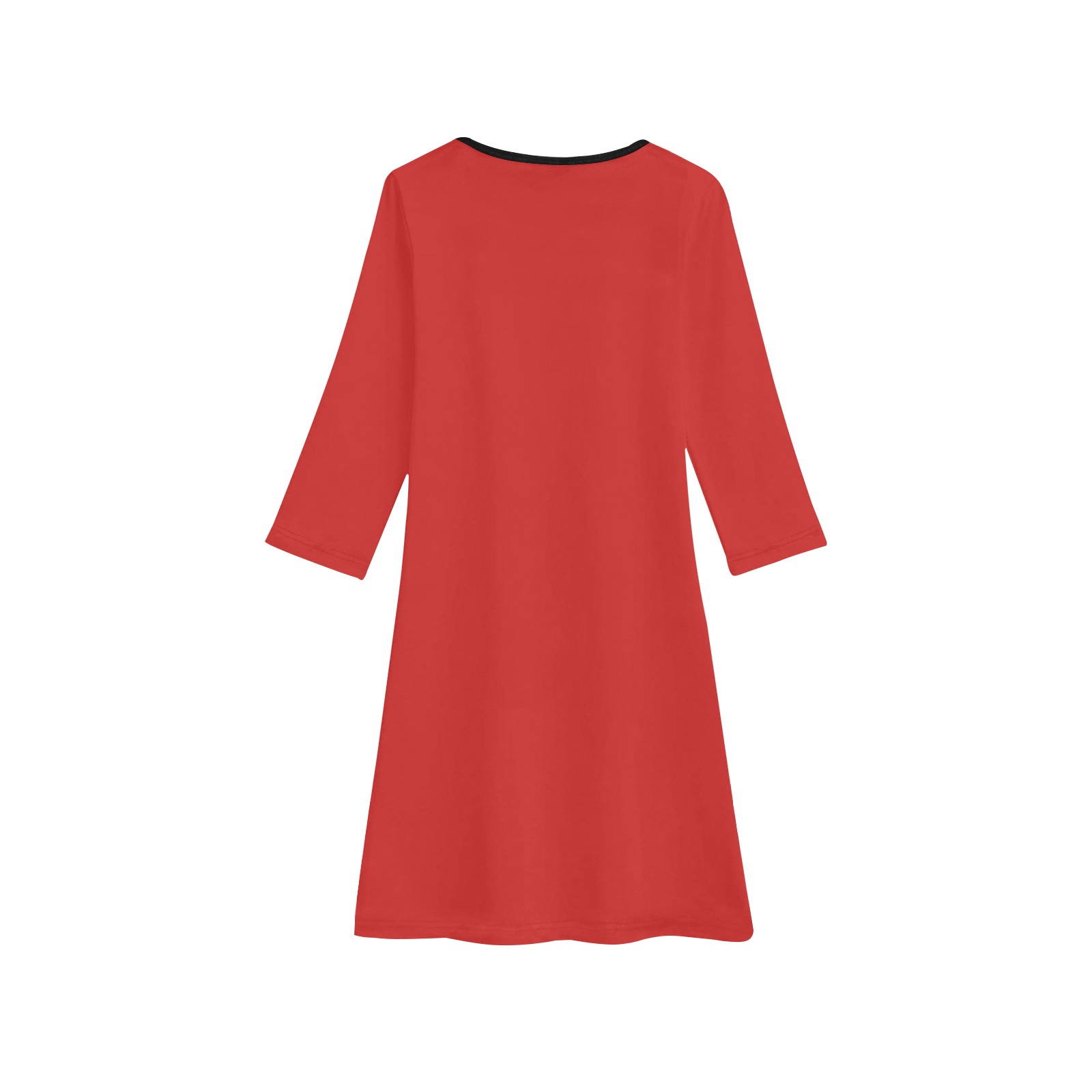 Foxy Roxy Red Girls' Long Sleeve Dress (Model D59)