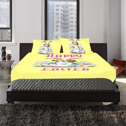 Happy Easter Beagle 3-Piece Bedding Set