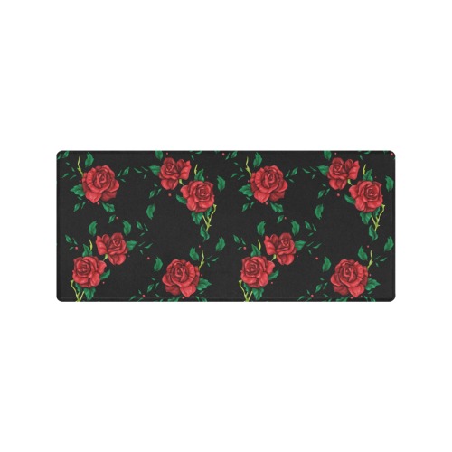 red roses Gaming Mousepad (35"x16")