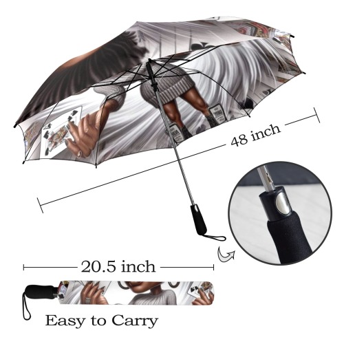 play the hand you dealt Semi-Automatic Foldable Umbrella (Model U12)