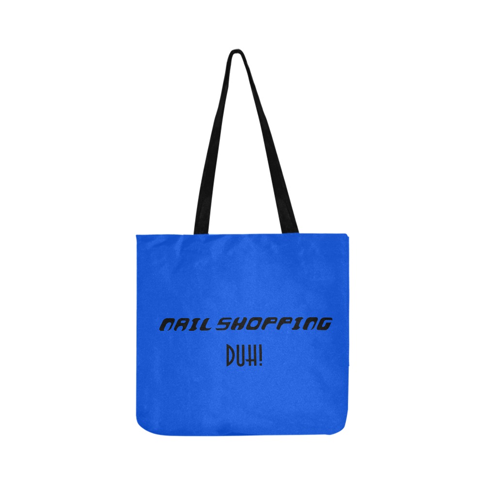 Blue Nail Shopping Bag Reusable Shopping Bag Model 1660 (Two sides)