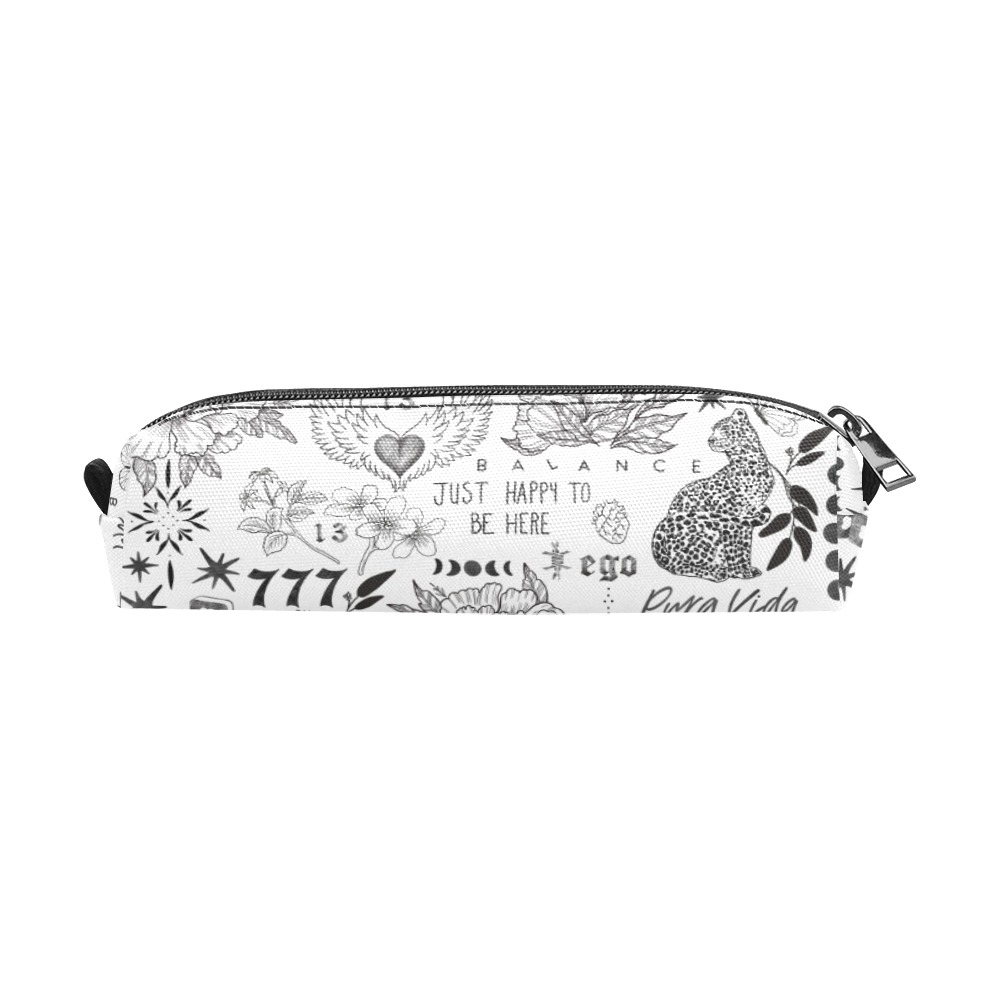 Inspirational tattoo pattern BL 2 Pencil Pouch/Small (Model 1681)