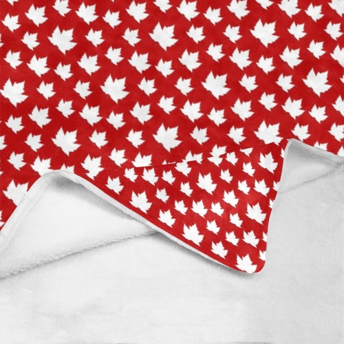 Canada Maple Leaf Throw Blankets - Large Ultra-Soft Micro Fleece Blanket 60"x80"