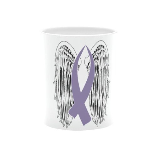 Winged Awareness Ribbon (Light Purple) White Mug(11OZ)