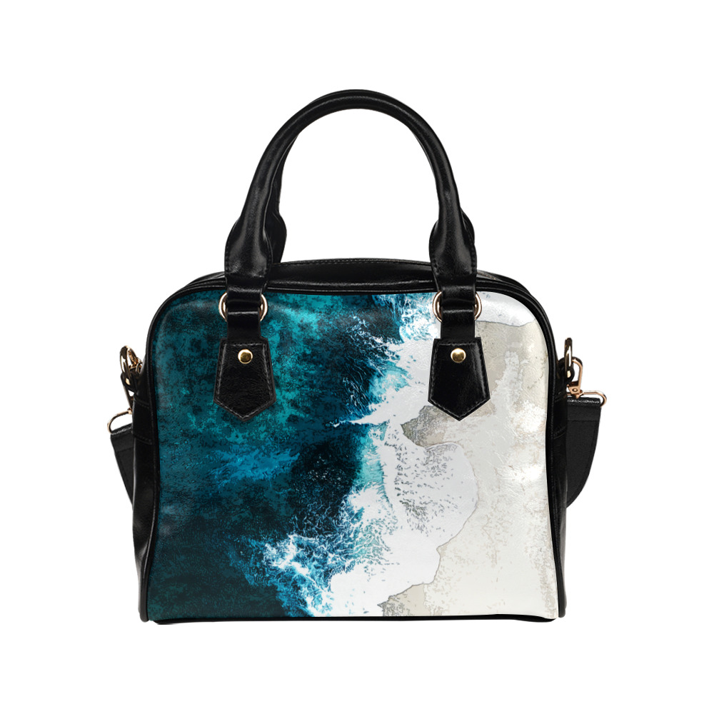 Ocean And Beach Shoulder Handbag (Model 1634)