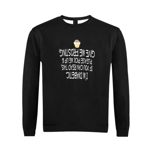 LMT1D_AB_If You Can Read This FROSTING All Over Print Crewneck Sweatshirt for Men (Model H18)