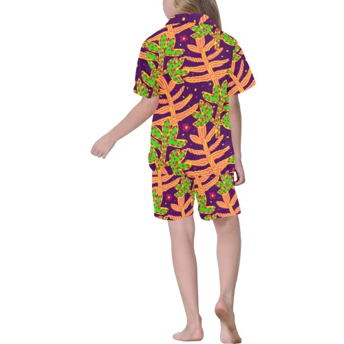 etbbb Big Girls' V-Neck Short Pajama Set