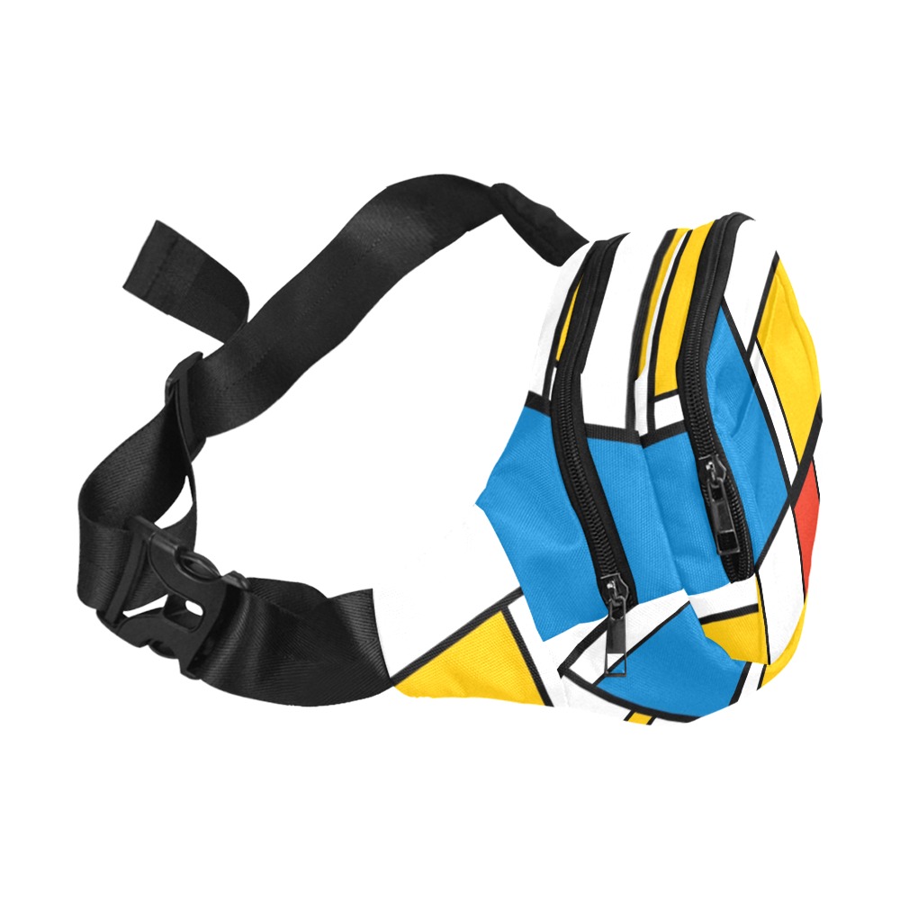 Mondrian De Stijl Modern Fanny Pack/Small (Model 1677)