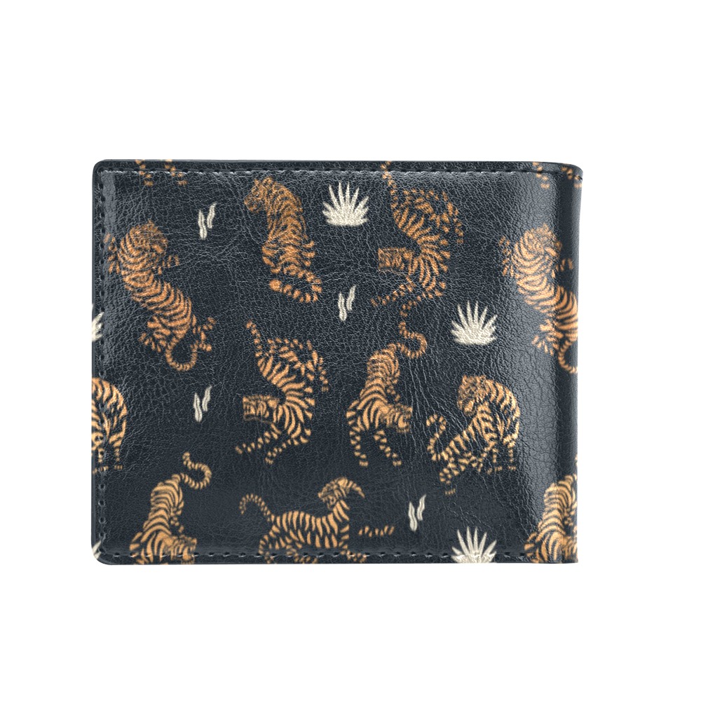 Golden tigers Bifold Wallet with Coin Pocket (Model 1706)