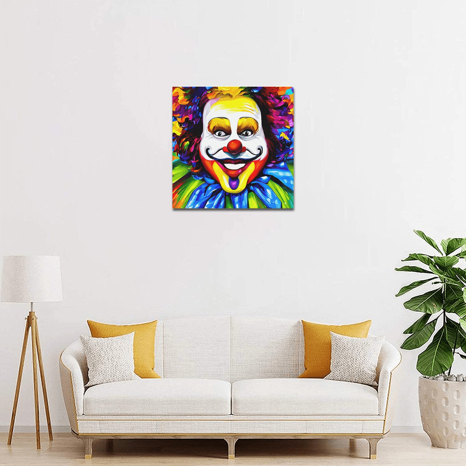 clown-001 Upgraded Canvas Print 16"x16"