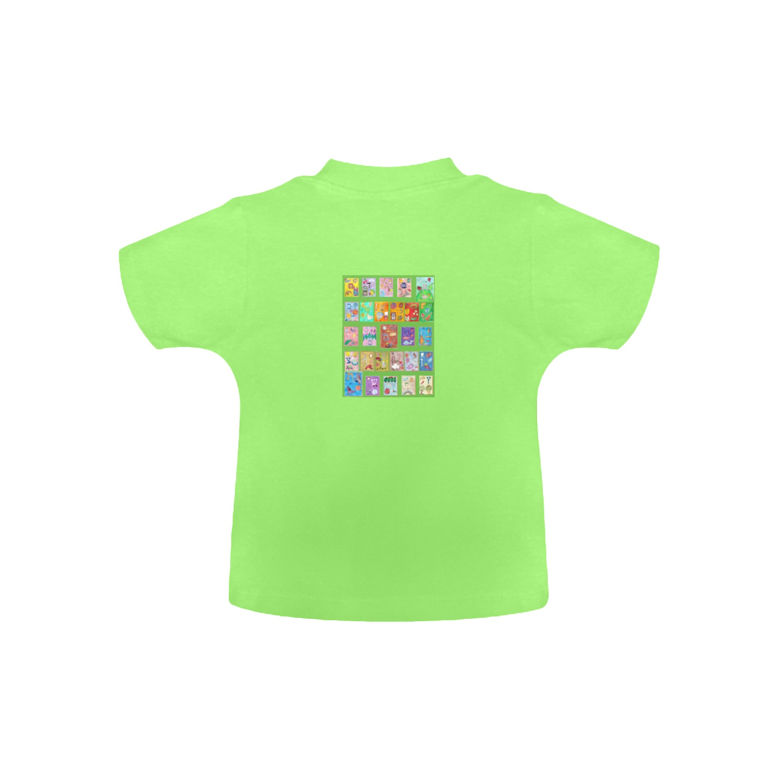 abecedaire vert Baby Classic T-Shirt (Model T30)