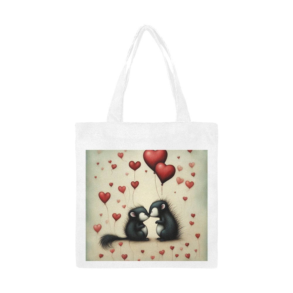 Skunk Love 1 Canvas Tote Bag/Small (Model 1700)